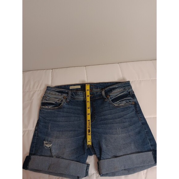 Kut From The Kloth sz 4 Shorts denim Catherine Boyfriend jean stretchy cuffs - Picture 5 of 8